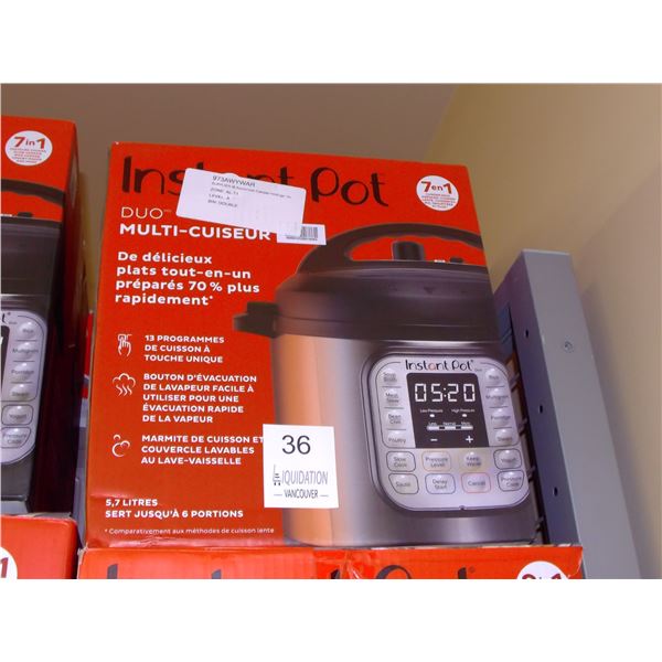 Instant Pot Duo 7-in-1 Multi-Cooker 5.7L 6qt