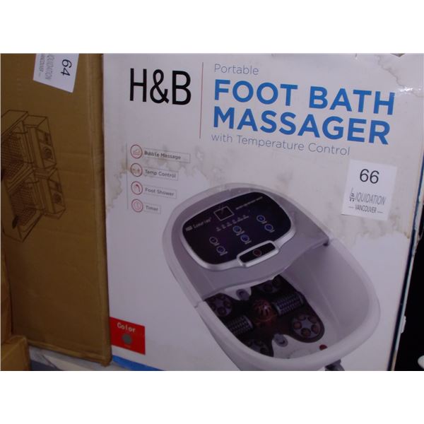 H&B Portable Foot Bath Massager with Temperature Control