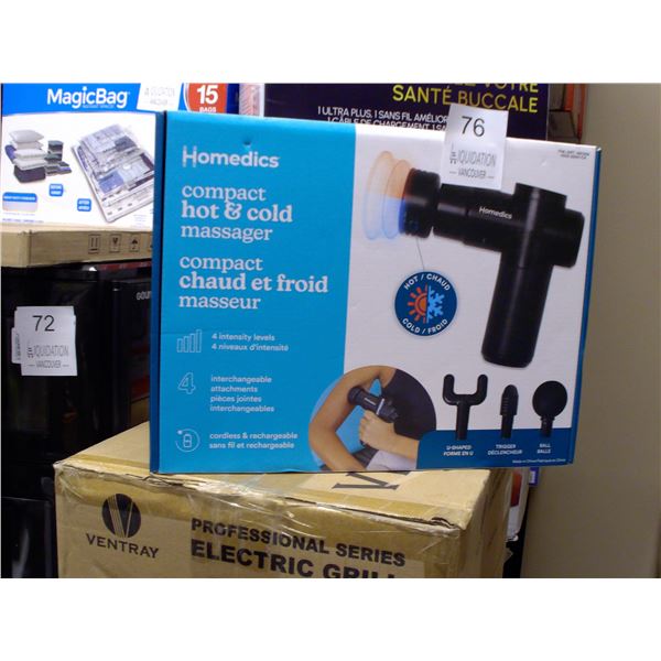 Homedics Compact Hot & Cold Percussion Massager Gun Cordless