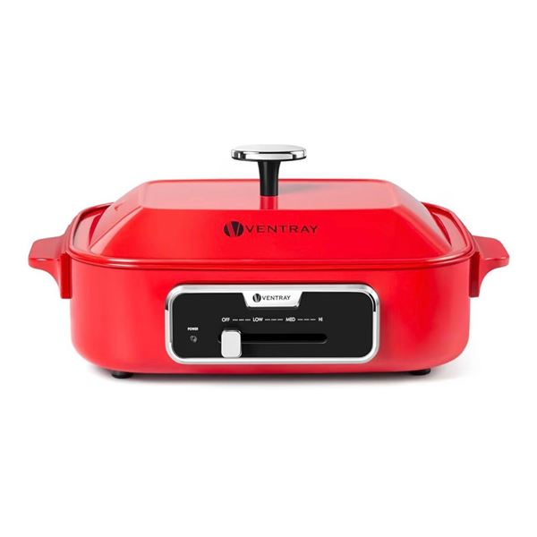 Ventray Professional Series Electric Grill ELG-100 Red