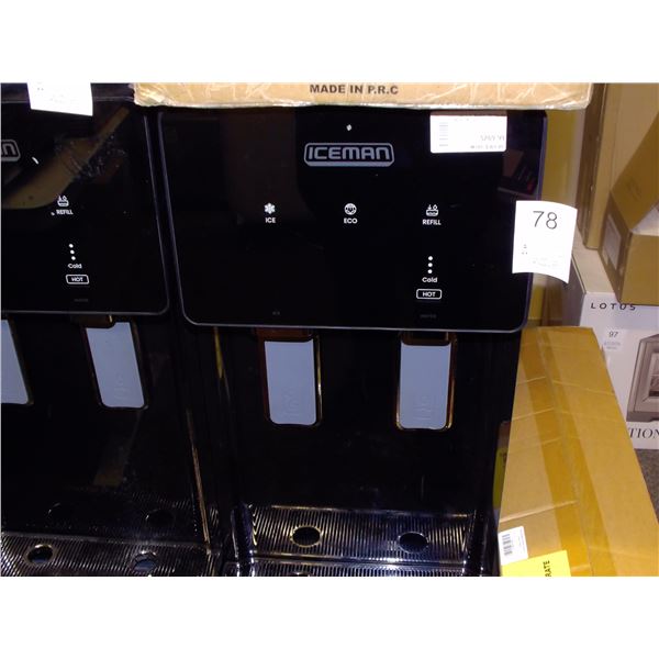 Iceman Hot Cold Water Dispenser with Ice Black