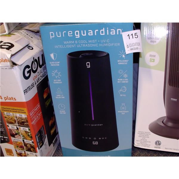 Pure Guardian Warm & Cool Mist Ultrasonic Humidifier with UV-C