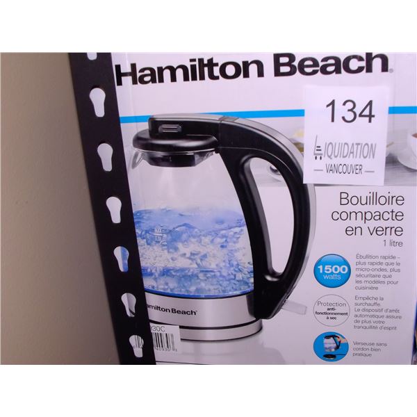 Hamilton Beach 1.0L Compact Glass Kettle