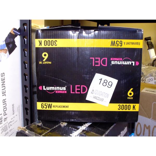 Luminus Elite LED 6-Pack (65W Replacement, 3000K)