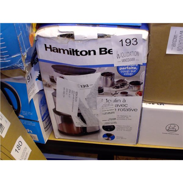 Hamilton Beach Coffee Grinder