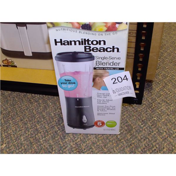 Hamilton Beach Single-Serve Blender with Travel Lid