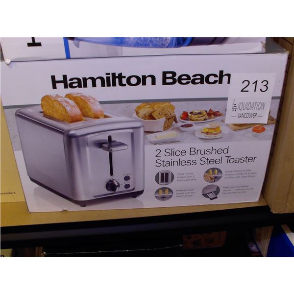 Hamilton Beach 2 Slice Brushed Stainless Steel Toaster