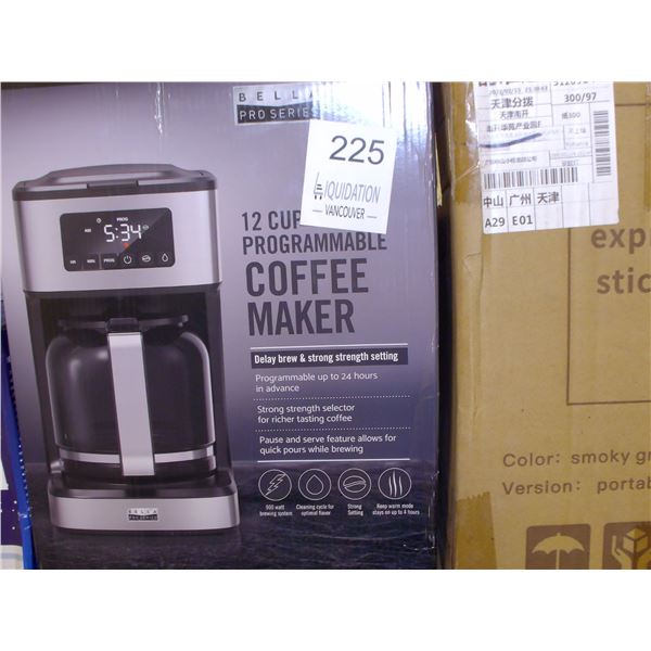 Bella Pro Series 12 Cup Programmable Coffee Maker
