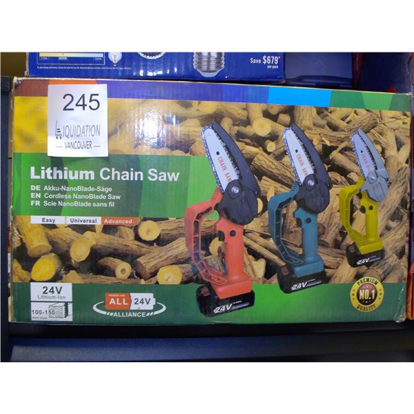 Lithium Chain Saw (Cordless NanoBlade Saw)