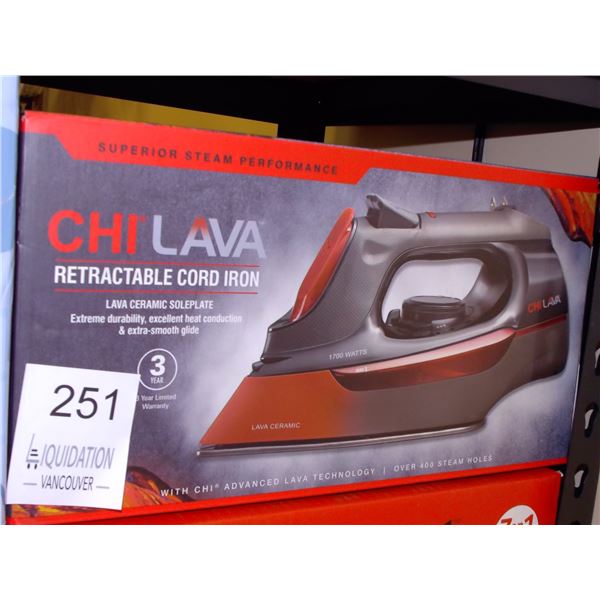CHI LAVA Retractable Cord Iron