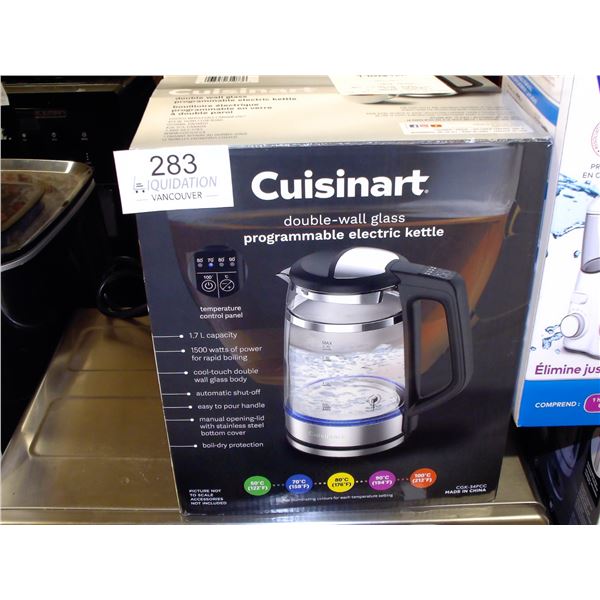 Cuisinart Double-Wall Glass Programmable Electric Kettle