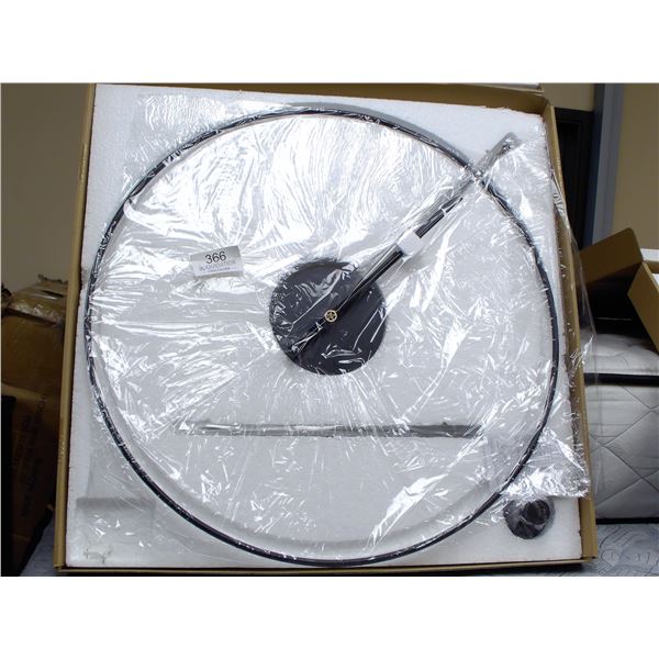 YisiteOne Large Decorative Wall Clock Black