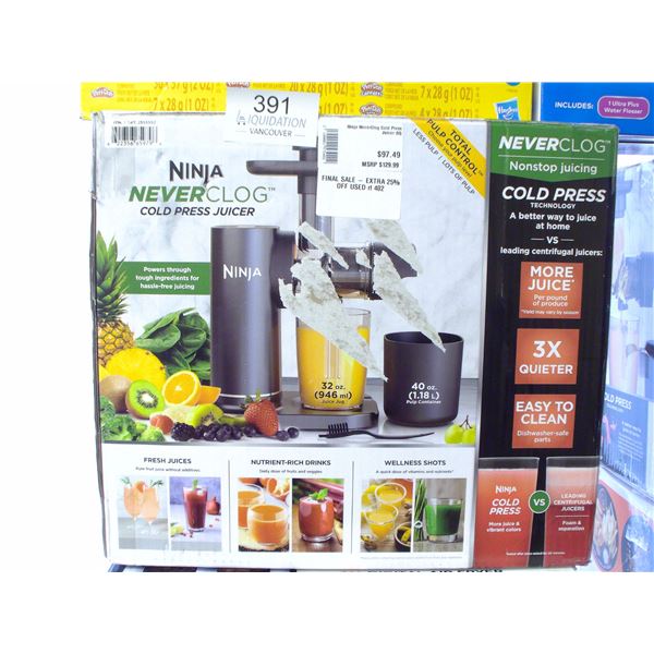 Ninja NeverClog Cold Press Juicer