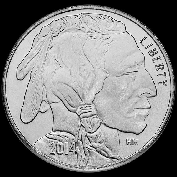 1 oz Pure Silver Liberty Round Ð Buffalo