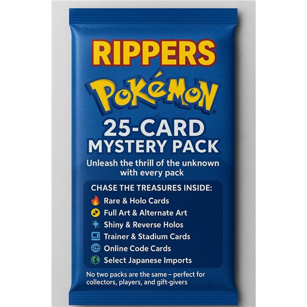 RIPPERS POKEMON 25-Card Mystery Pack