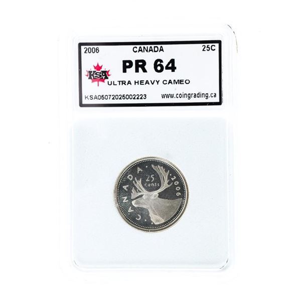 Canada 2006 Silver 25 Cents Ultra Heavy Cameo PR64