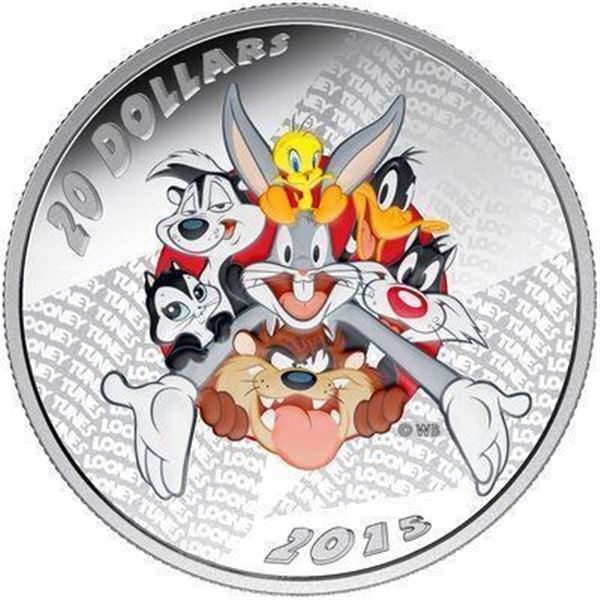 2015 RCM Fine Pure Silver $20 Coin Looney Tunes Me