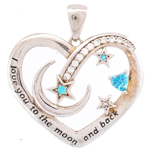 Sterling Silver (Stamped) Heart pendant