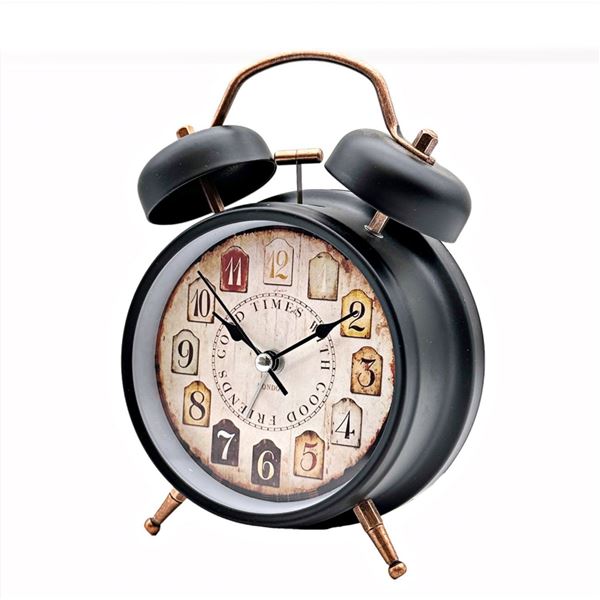Matte Black 4" Alarm Clock Ð YW2010