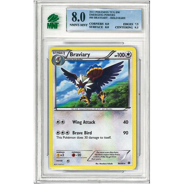 2011 Pokemon Tcg Bw " BRAVIARY " # 88 - Emerging P