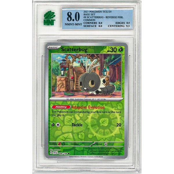 2023 Pokemon Tcg Sv " SCATTERBUG " # 8 - Base Set
