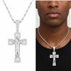 Image 1 : Crucifix Pendant & Chain -MenÕs 20Ó solid silver r