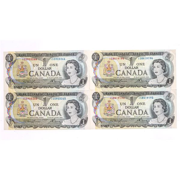 Bank of Canada Lot of 4 UNC Nites 2 Sequence Runs