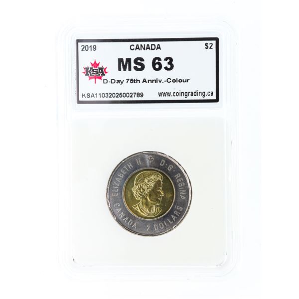 2019 Canada Two Dollars D-Day 75th Anniversary - C