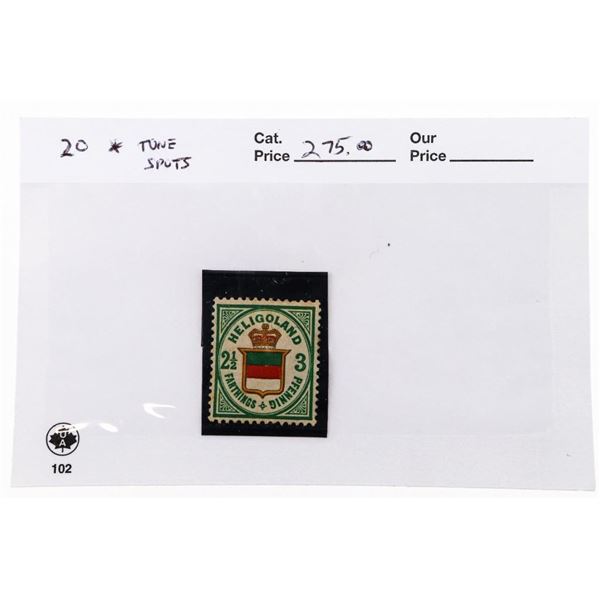 HELIGOLAND Postage Scotts No. 20  (2.5 Farthings)(
