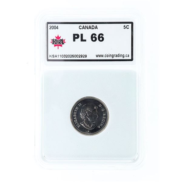 Canada 2004 Five Cents PL66 KSA SLABB