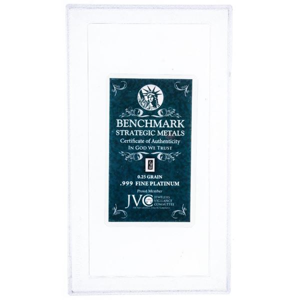 Wealth You Can Hold - .25 GRAIN .999 Fine Platinum