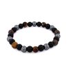 Image 1 : Triple Healing Protection Bead Bracelet - Hematite