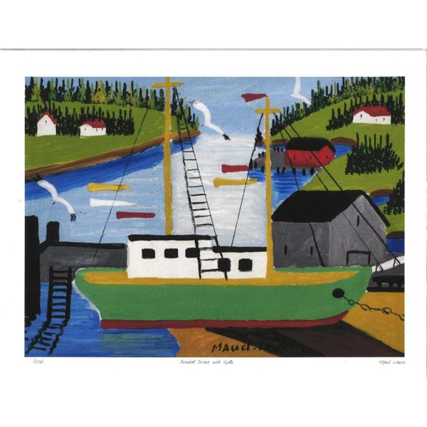 MAUDE LEWIS  Canada's Folk Artist "Coastal Scene W