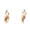 Image 1 : 18kt Oro Laminado Double Hoop Earring
