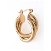 Image 2 : 18kt Oro Laminado Double Hoop Earring