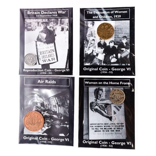 Lot 4 1936 -1942 George VI Original & Repro Coins