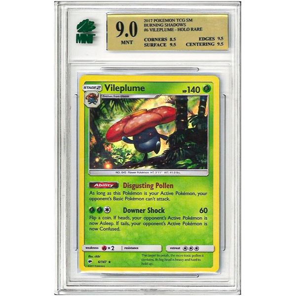 2017 Pokemon Tcg Sm " VILEPLUME " # 6 - Burning Sh