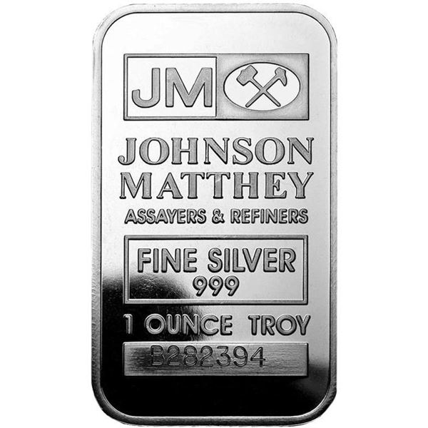 1oz Vintage, Premium Johnson Matthey Silver Bar
