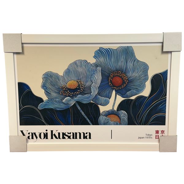 Yayoi Kusama "Tokyo - Japan 1970's", Hand Textured Giclee, Gallery Frame - 28x39"