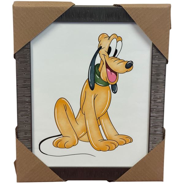 Pluto - Watercolour Series - Gallery Framed Giclee, 14x17"