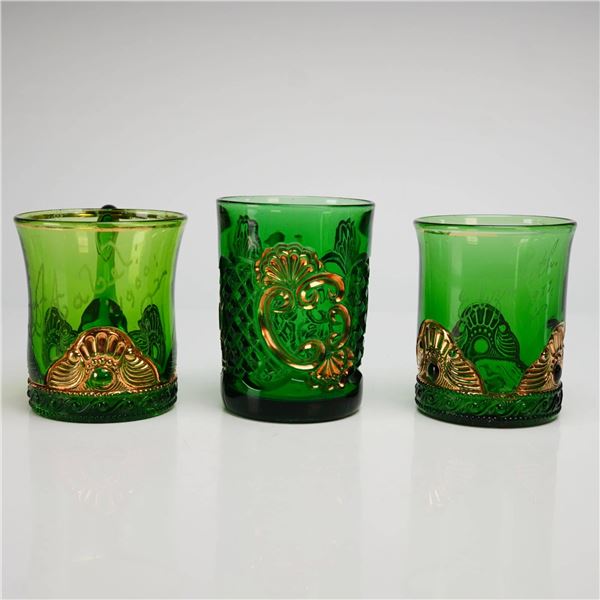 Riverside Croesus Emerald Pressed Glass Set
