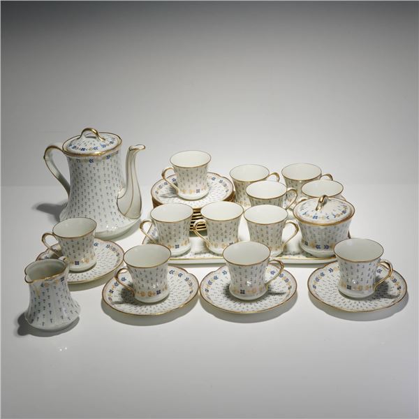Royal Limoges Touraine Pattern Porcelain Tea and Coffee Service