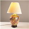 Image 1 : Chinese Satsuma-Style Enameled Ceramic Table Lamp