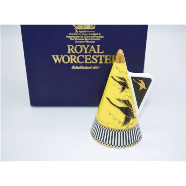 Royal Worcester Porcelain Homeward Bound Candle Snuffer, 2001