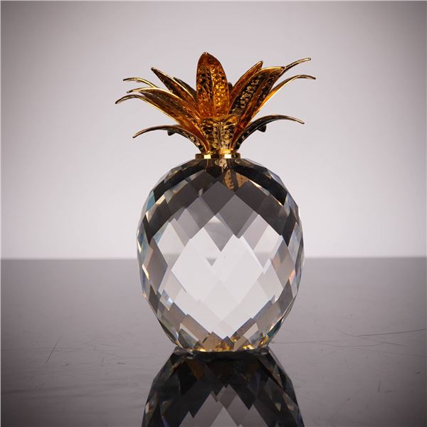 Swarovski Silver Crystal Large Pineapple Figurine