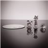 Image 1 : Swarovski Silver Crystal Once Upon a Time Three-Piece Animal Figurine Set