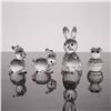 Image 1 : Swarovski Silver Crystal Rabbit Figurines