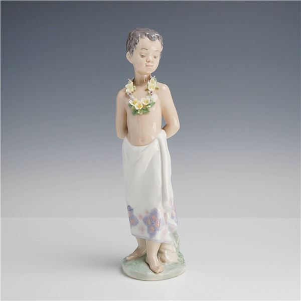 LladrÃ³ "Polynesian Boyhood" Porcelain Figurine, Model 6190
