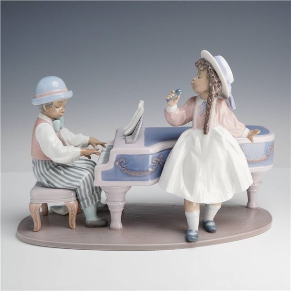 LladrÃ³ Jazz Duo Porcelain Tableau, Model 5930