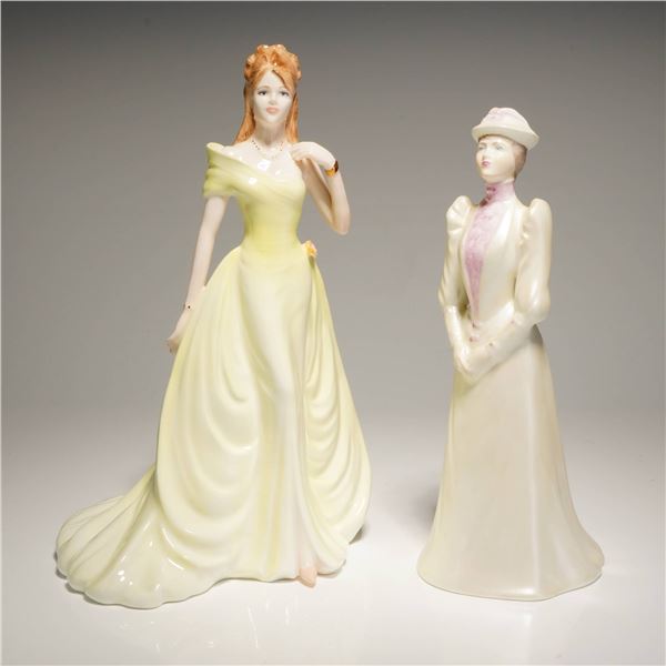 2pc Coalport Ladies of Fashion Bone China Figurines, Janet and Susan